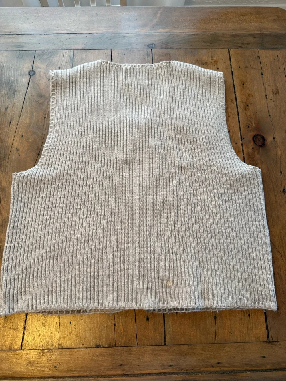 Woolrich Patchwork Wool-Blend Vest in Blue, Cream & Gray Tones